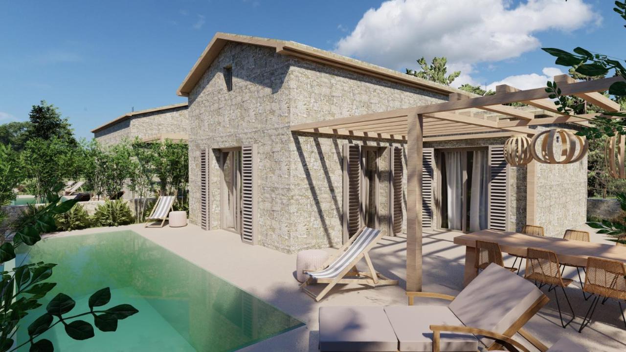 Papadria Villas - Modern Luxury Villas Near Kathisma Beach Tsoukaládhes エクステリア 写真