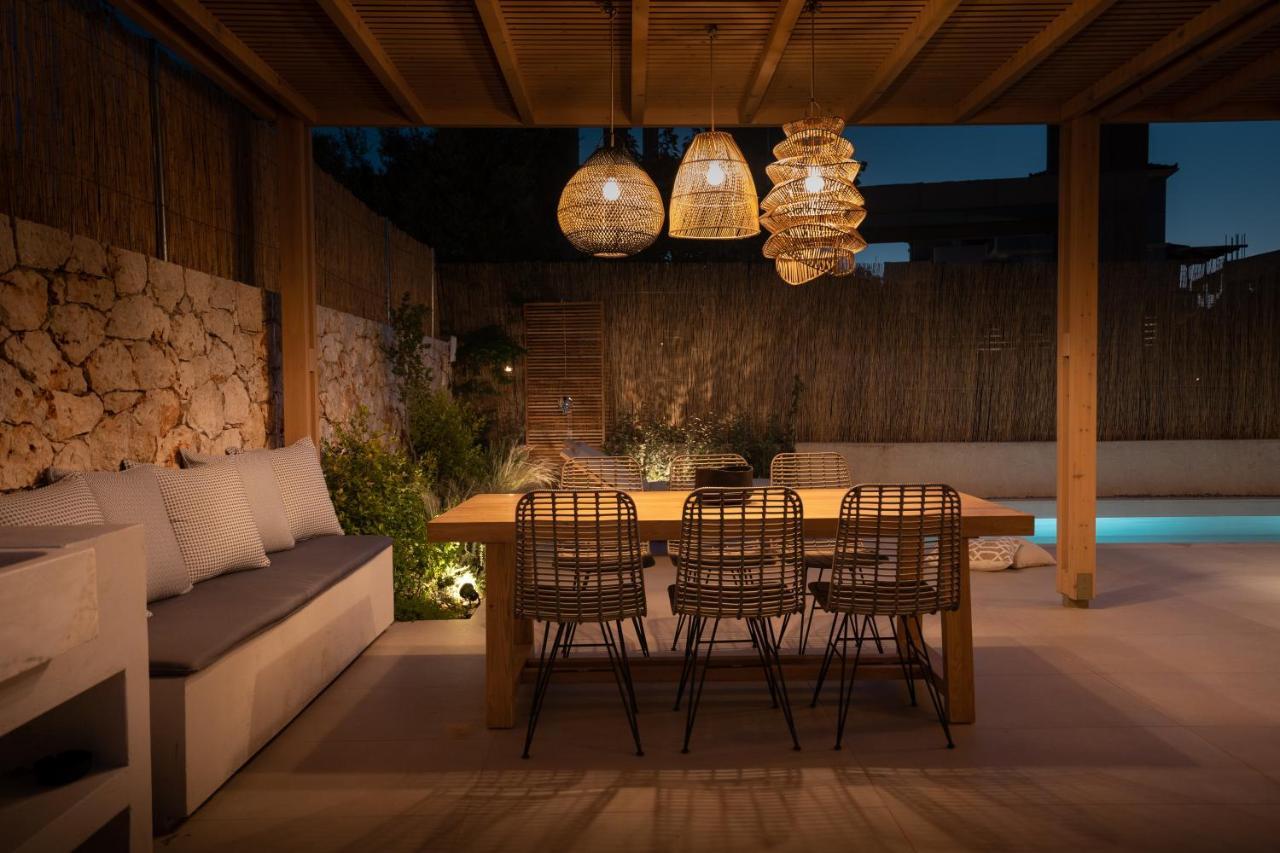 Papadria Villas - Modern Luxury Villas Near Kathisma Beach Tsoukaládhes エクステリア 写真